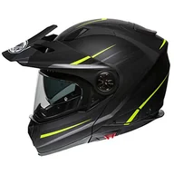 Kaski motocyklowe - Premier Unisex Adult XTRAIL MOY BM HELM, CZARNY/FLUO żółty, XL (61) - miniaturka - grafika 1