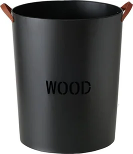 Boltze Stojak na drewno w formie wiadra WOOD, Ø 46 cm - Akcesoria kominkowe - miniaturka - grafika 1