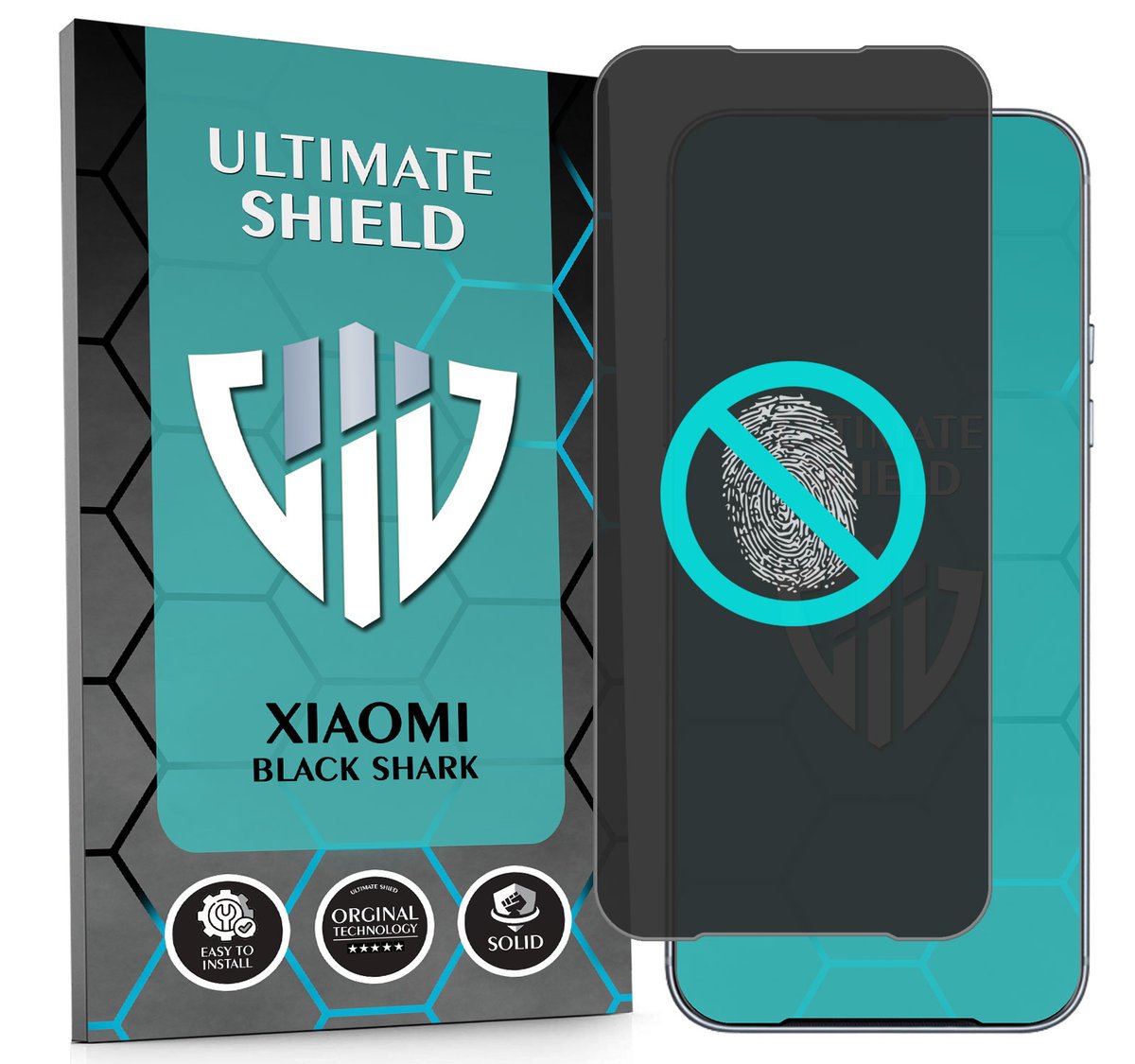 NAJLEPSZE SZKŁO 5D PEŁNE DO XIAOMI BLACK SHARK SZKIEŁKO NIETŁUKĄCE ORYGINAŁ