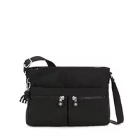 Torebki damskie - Kipling New Angie Mały Crossbody, 27.5 x 20.5 x 7.5, Black Noir, Czarny - miniaturka - grafika 1