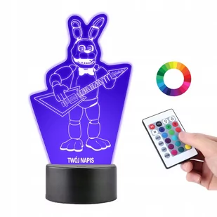 Lampka na Biurko Statuetka 3D Led Gra FNAF Bonnie - Lampy pozostałe - miniaturka - grafika 1