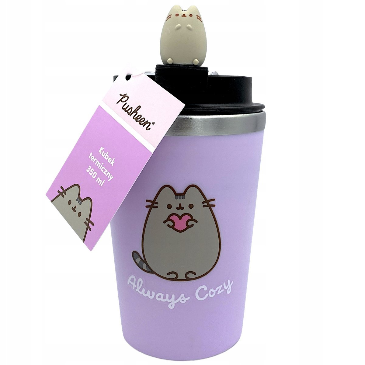 Pusheen Kubek Termiczny 350ml Fioletowy