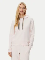 Bluzy damskie - BOSS Bluza CP Stripe 50524760 Różowy Regular Fit - miniaturka - grafika 1