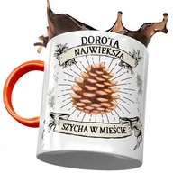 Kubki - Kubek Pomarańczowy Doroty Żony Koleżanki Prezent z Nadrukiem ze Zdjęciem + Opakowanie na prezent (wzór 01) - miniaturka - grafika 1