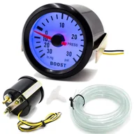 Akcesoria motoryzacyjne - WSKAŹNIK DOŁADOWANIA CIŚNIENIA TURBO TURBINA BLACK - miniaturka - grafika 1