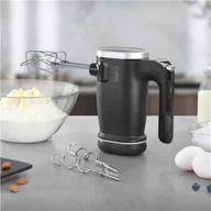 Miksery - Caso Cordless Hand Mixer Click & Mix Hand Mixer 150 W Number of speeds 8 Stainless Steel/Black - miniaturka - grafika 1