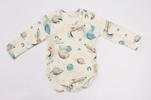 Baby 01198 Body Niemowlęce Dł Rękaw Kosmos Ecru 68/74 - Body dla niemowląt Baby 01198 Body Niemowlęce Dł Rękaw Kosmos Ecru 68/74 - Body dla niemowląt - miniaturka - grafika 1