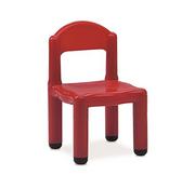 Krzesełka i taborety dla dzieci - Italveneta Didattica 10014 – krzesło dziecięce z tworzywa sztucznego czerwone z koronką na nogi 5 cm - miniaturka - grafika 1