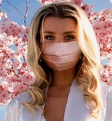 Maseczki ochronne i antywirusowe - Maseczka ochronna wielokrotnego użytku - Kolor Różowy - miniaturka - grafika 1