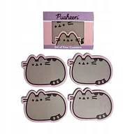Obrusy i serwetki - KOT PUSHEEN podkładki pod kubek korkowe 4szt - miniaturka - grafika 1