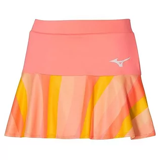 Spódnice - Mizuno Damska spódnica do tenisa, Koral cukierkowy, XS - grafika 1