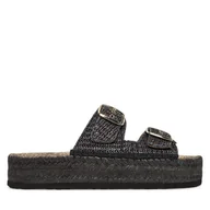 Klapki i japonki damskie - Espadryle LOVE MOSCHINO JA28393G0MJQ0000 Szary - miniaturka - grafika 1