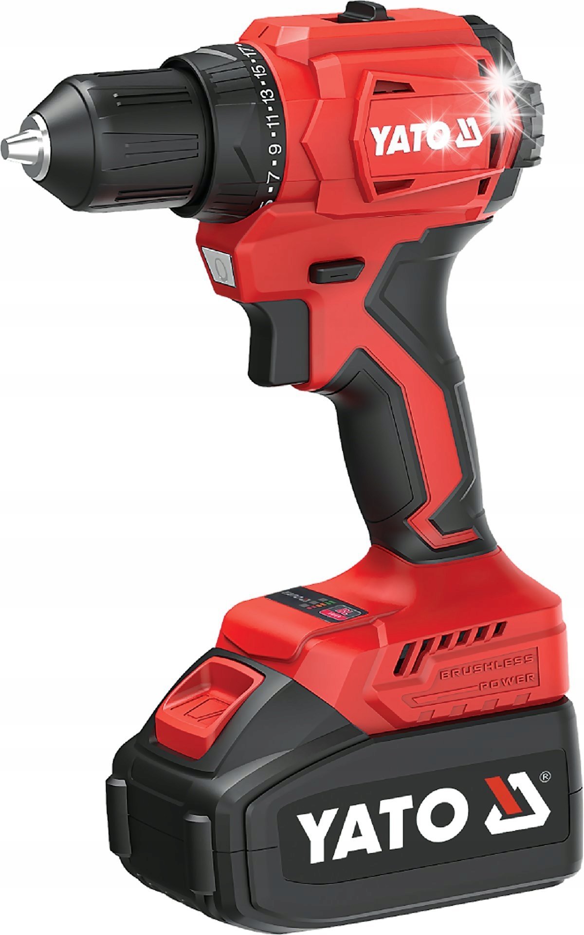 YATO YT-827788 WIERTARKO WKRĘTARKA AKUMULATOROWA BEZSZCZOTKOWA LED 18V AKU 2Ah 45Nm