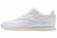 Buty sportowe damskie - Reebok CL Leather Crepe Neutr AR0987 biały - miniaturka - grafika 1