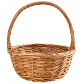 Wielkanoc - Koszyczek wiklinowy wielkanocny z rączką kosz 20cm - miniaturka - grafika 1