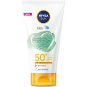 Balsamy i kremy do opalania - Nivea SUN Kids 100% mineralny balsam ochronny LFS 50+ (150 ml), bardzo odporny na działanie wody krem przeciwsłoneczny dla dzieci, balsam do opalania zapewnia natychmiastową i skuteczną ochronę UVA/UV - miniaturka - grafika 1