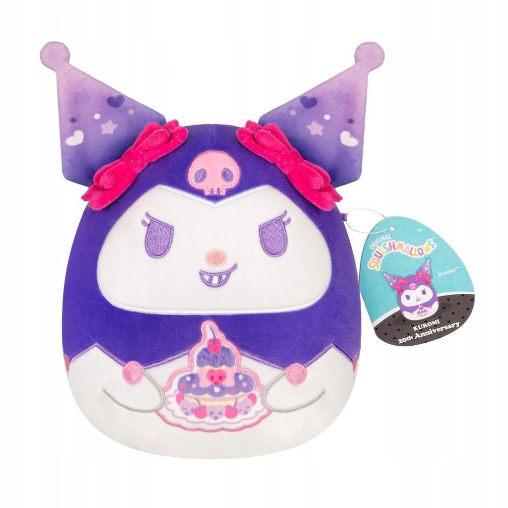 Squishmallows Sanrio HELLO KITTY Maskotka KUROMI z TORTEM 20 cm