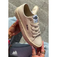 Trampki damskie - Trampki Damskie Z Plecionką Lee Cooper LCW-25-44-3215 Beżowe beżowy - miniaturka - grafika 1
