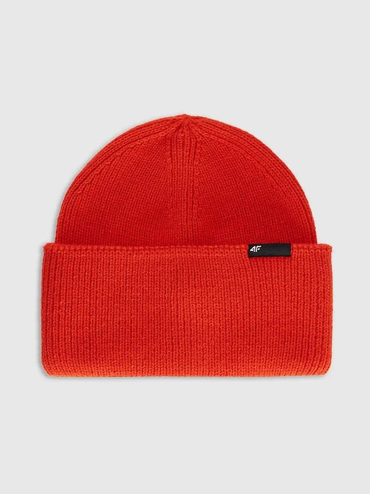 4F Czapka beanie w kolorze czerwonym