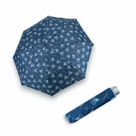 Parasole - Mini Light Classic blue ginko - składany parasol damski - miniaturka - grafika 1