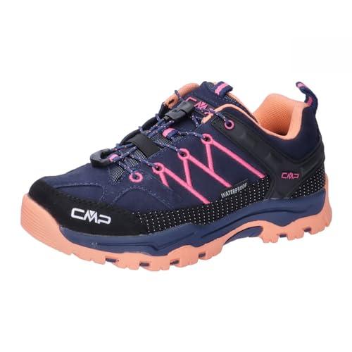 CMP Kids Rigel Low Trekking Shoes WP, Buty do chodzenia, B.Blue-Sunrise, 35 EU, B Blue Sunrise, 35 EU