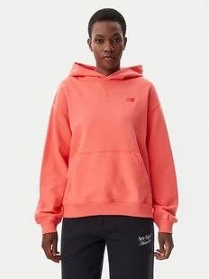 New Balance Bluza WT41537 Pomarańczowy Relaxed Fit - Bluzy damskie - miniaturka - grafika 1