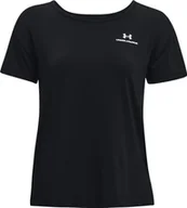 Koszulki i topy damskie - Under Armour Under Armour Rush Energy Core Short Sleeve 1365683-001 Czarne S - miniaturka - grafika 1
