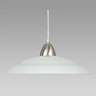 Lampy sufitowe - Prezent Lampa wisząca PLATE chrom/ biel - miniaturka - grafika 1