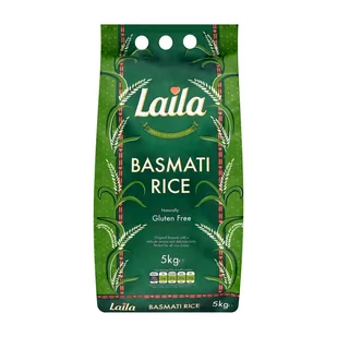 Indyjski Długoziarnisty Ryż Basmati "Premium Quality Finest Old & Matured Basmati Rice" 5kg Laila - Ryż - miniaturka - grafika 1