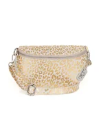 Torby sportowe - Anna Morellini Skórzana saszetka "Romola" w kolorze złoto-białym - 25 x 14 x 1 cm - miniaturka - grafika 1