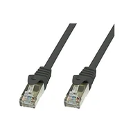 Kable miedziane - Techly ICOC LS6-005-BKT - kabel sieciowy (0,5 m, Cat6, S/FTP (S-STP), RJ-45, RJ-45, czarny) - miniaturka - grafika 1