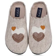 Kapcie damskie - Pantofle damskie hiszpańskie Neles T80-27333 BEIGE R.38 - miniaturka - grafika 1