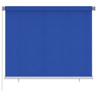 Rolety - vidaXL Roleta zewnętrzna, 180x140 cm, niebieska, HDPE - miniaturka - grafika 1