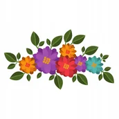 Pasmanteria - Naprasowanka Kwiaty Termo Naklejka Na Odzież 2 - miniaturka - grafika 1