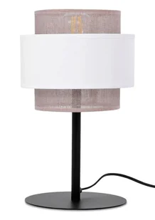 Beżowo-biała lampka stołowa w stylu boho - 4X A713 E5-G52 - Lampy stojące - miniaturka - grafika 1
