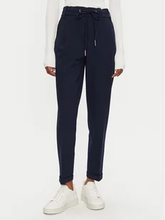 United Colors Of Benetton Spodnie materiałowe 4DI4DF00J Granatowy Regular Fit - Spodnie damskie - miniaturka - grafika 1