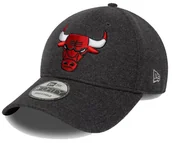 Czapki damskie - Czapka z daszkiem NEW ERA Chicago Bulls Melton Wool 9FORTY szara - miniaturka - grafika 1