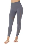 Spodnie sportowe damskie - Getry treningowe damskie Brubeck Gym LE12910 szary - miniaturka - grafika 1