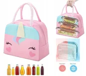 Akcesoria gastronomiczne - JEDNOROŻEC TORBA ŚNIADANIOWA TERMICZNA IZOLACYJNA LUNCH BOX KANAPNIK 5,5L - miniaturka - grafika 1