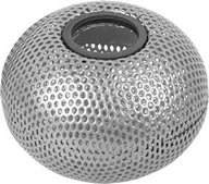 Przyborniki na biurko - Forofis Pojemnik magnetyczny na spinacze Ø 7.5 cm FOROFIS 91323 srebrny metalowa siatka - miniaturka - grafika 1