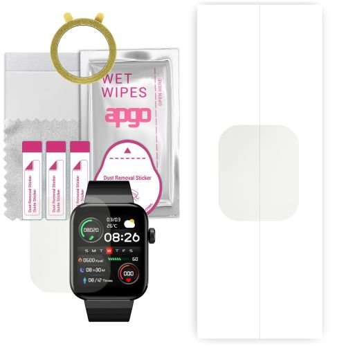 1x folia hydrożelowa MATOWA do Mibro Watch T1 - apgo Smartwatch Hydrogel MATTE Protection Ochrona na ekran smartwatcha
