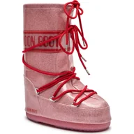 Śniegowce damskie - Moon Boot Ocieplane śniegowce ICON JR GLITTER - miniaturka - grafika 1