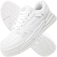 Sneakersy damskie - Buty sportowe Damskie Big Star całe białe sneakersy Trampki NN274667 36 - miniaturka - grafika 1