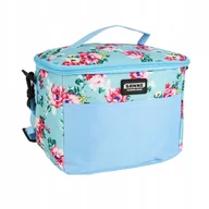 Lodówki turystyczne - TORBA TERMICZNA PLAŻOWA KWIATY 6 L PIKNIK KOLOR - miniaturka - grafika 1