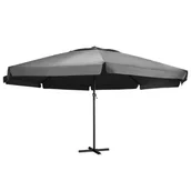 Parasole ogrodowe - vidaXL Parasol ogrodowy na słupku aluminiowym, 600 cm, antracytowy 47372 - miniaturka - grafika 1