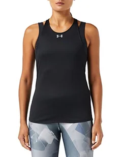 Under Armour UA Qualifier Tank-BLK - XS 1326503-001_XS - Koszulki i topy damskie - miniaturka - grafika 1