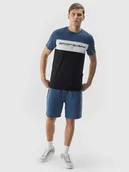 Spodenki męskie - 4F Spodenki dresowe męskie - niebieskie S - miniaturka - grafika 1