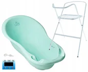 Wanienki dla dzieci - WANNA DLA DZIECKA "ZESTAW 4w1" TEGA BABY WANIENKA TERMOMETR KOREK STOJAK - miniaturka - grafika 1