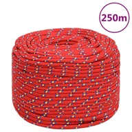 Żeglarstwo - vidaXL Linka żeglarska, czerwona, 6 mm, 250 m, polipropylen - miniaturka - grafika 1