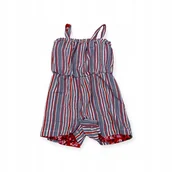 Kombinezony dla dzieci - Kombinezon dziewczęcy dwustronny paski i kwiaty 2in1 5 lat - miniaturka - grafika 1